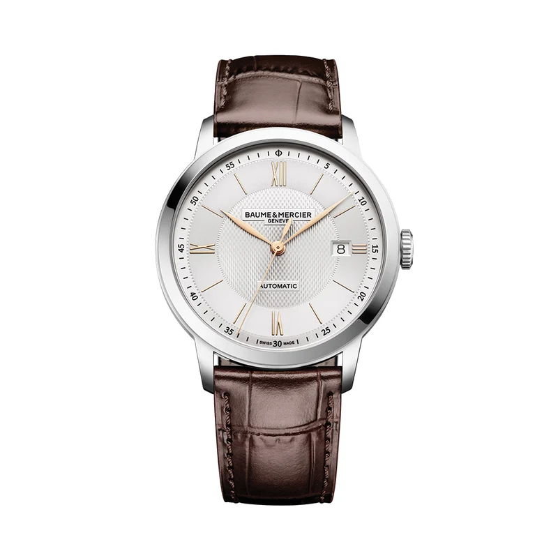 Classima 10853 Automatic 40mm - Silver on Leather Strap