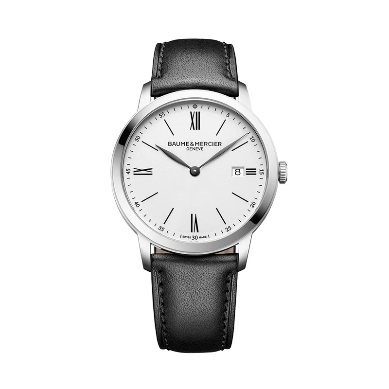 Classima 10884 Quartz 40mm - White on Leather Strap