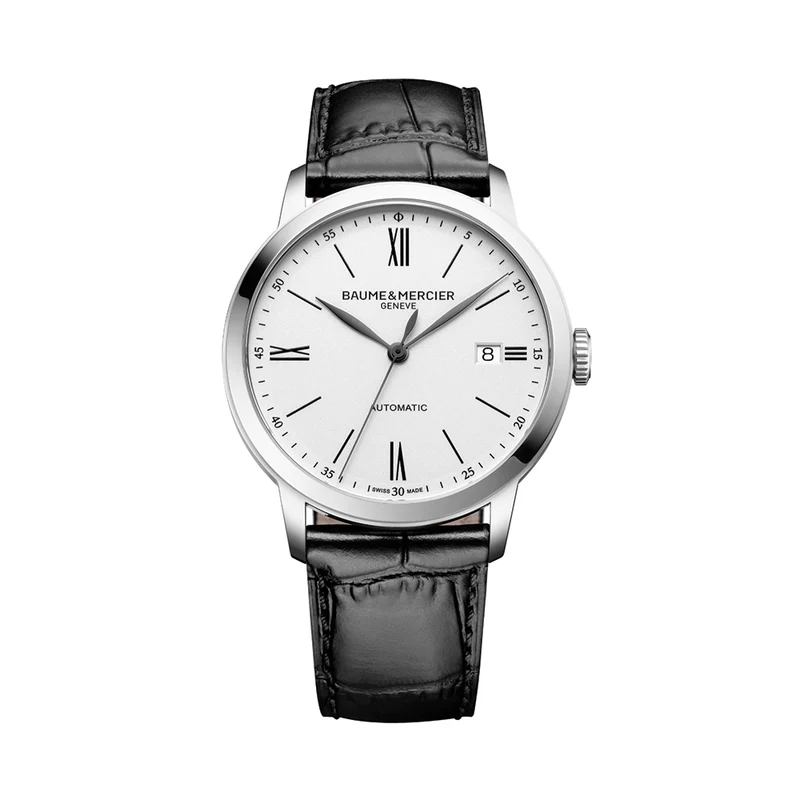 Classima 10874 Automatic 40mm - White on Leather Strap