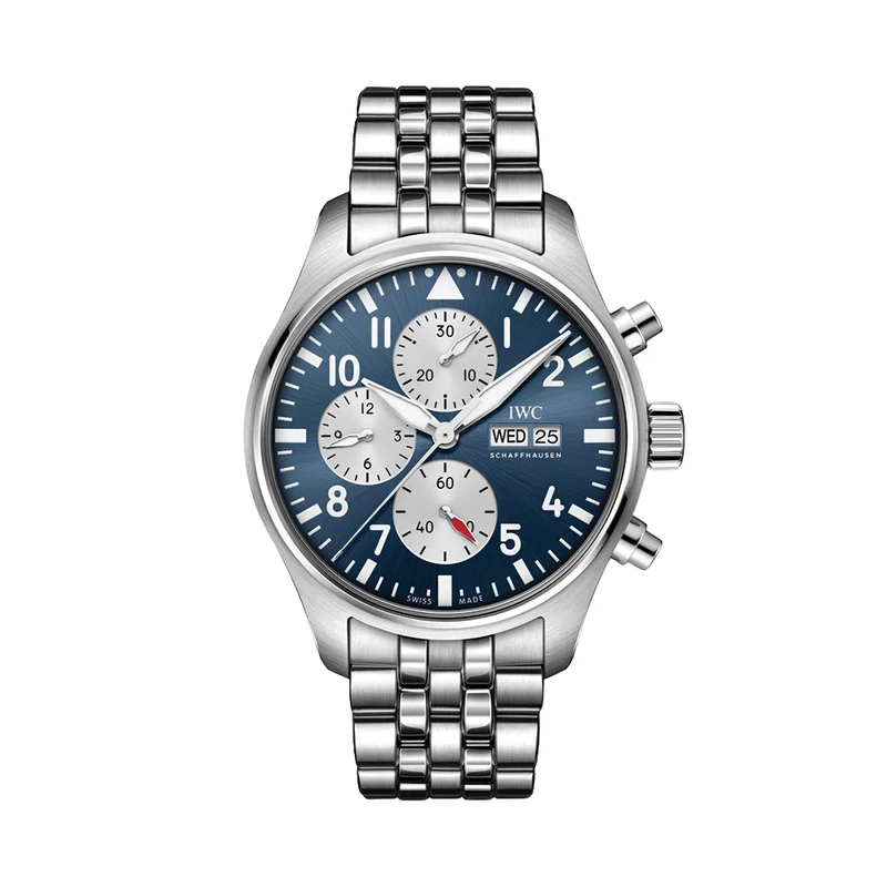 Pilot's Watch Chronograph Laureus Limited Edition 43mm - Blue on Bracelet