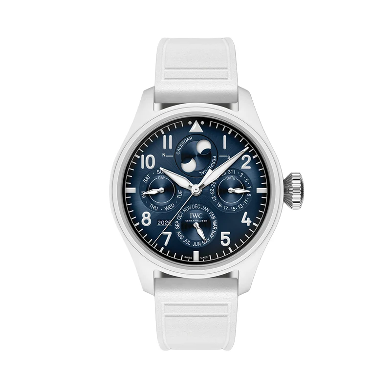 Big Pilot's Watch Perpetual Calendar ProSet Le Petit Prince Ceramic 42.9mm - Blue on Rubber Strap