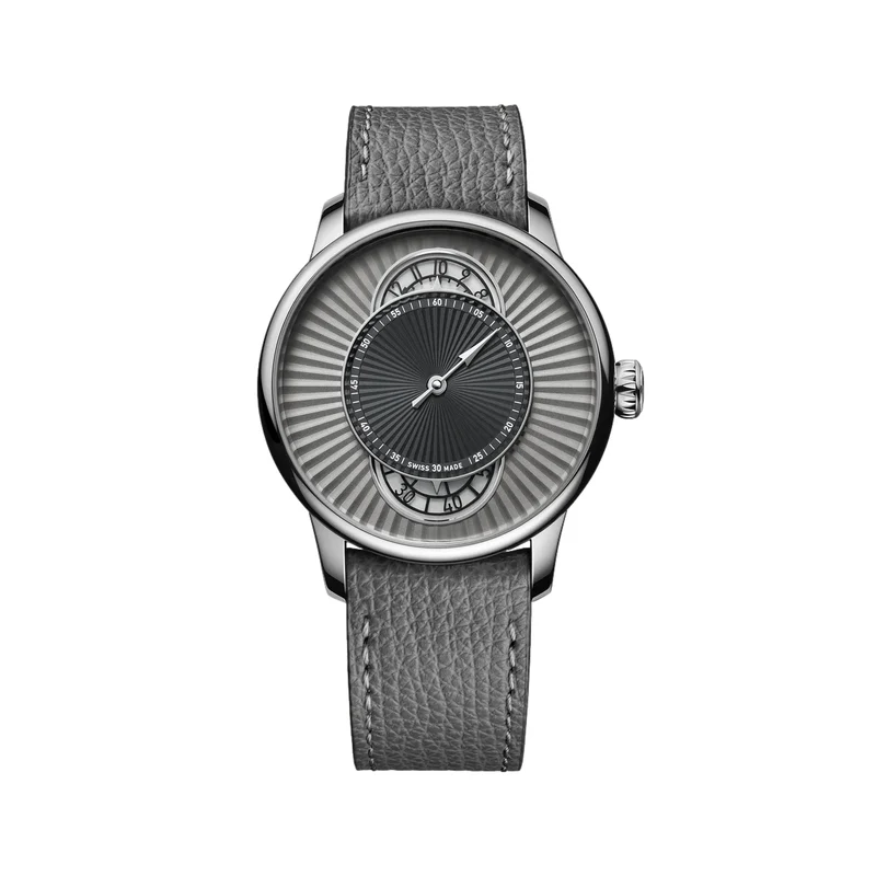 Le Régulateur Esprit Flinqué Limited Edition 39mm - Grey on Leather Strap