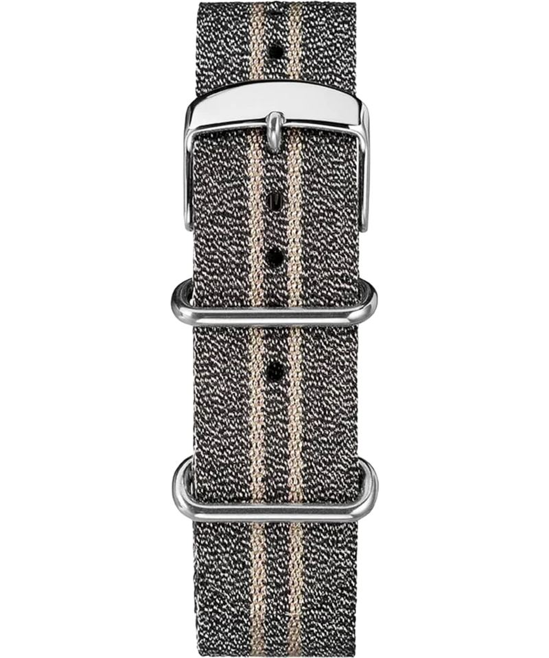 20mm Metallic Stripe Woven Fabric Slip-Thru Strap