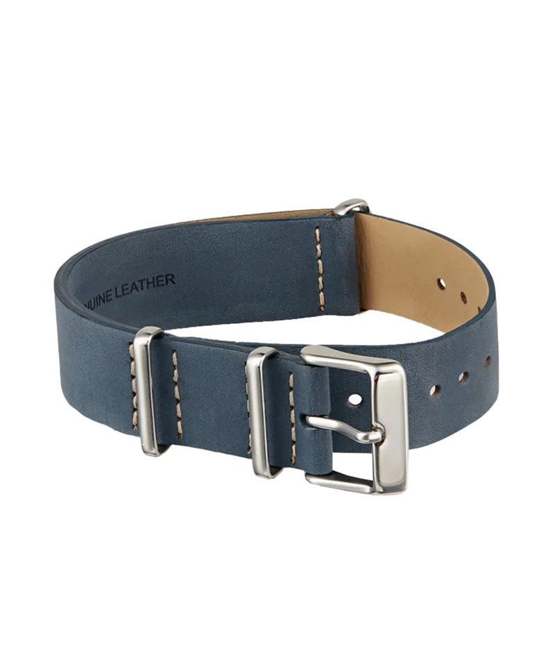 20mm Leather Slip-Thru Double Layer Strap