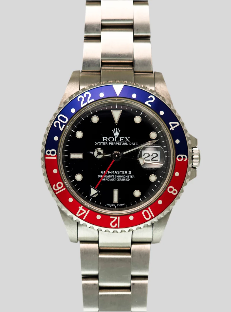 Rolex GMT Master II 16710 b&p pepsi no holes