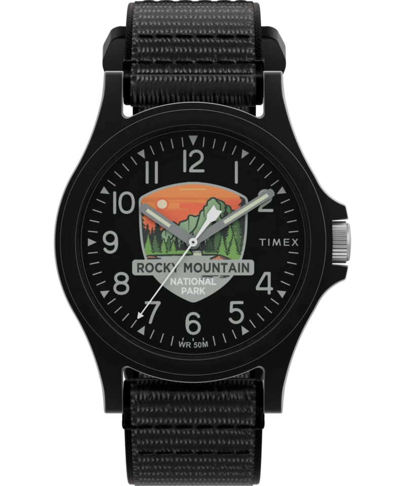 Timex Rocky Mountain National Park 40mm Fabric Strap Watch