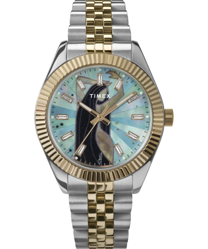 Timex x Jacquie Aiche Musings 36mm Stainless Steel Bracelet Watch