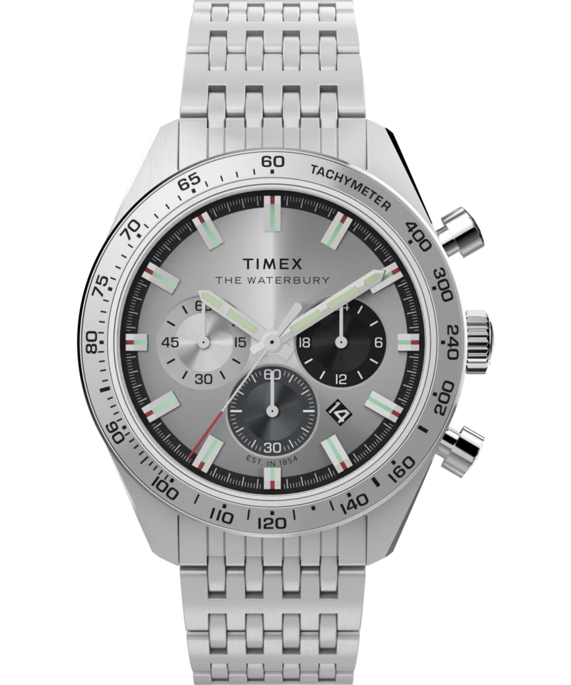Waterbury Traditional Chronograph 41mm Stainless Steel Bracelet Watch