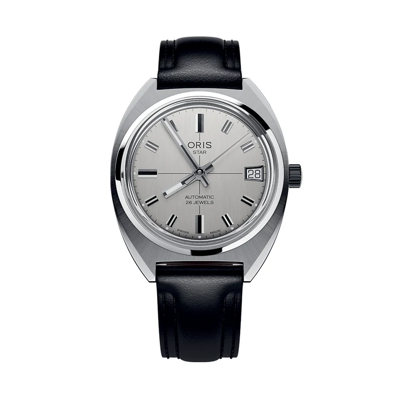 Star Edition 35mm - Silver on Leather Strap