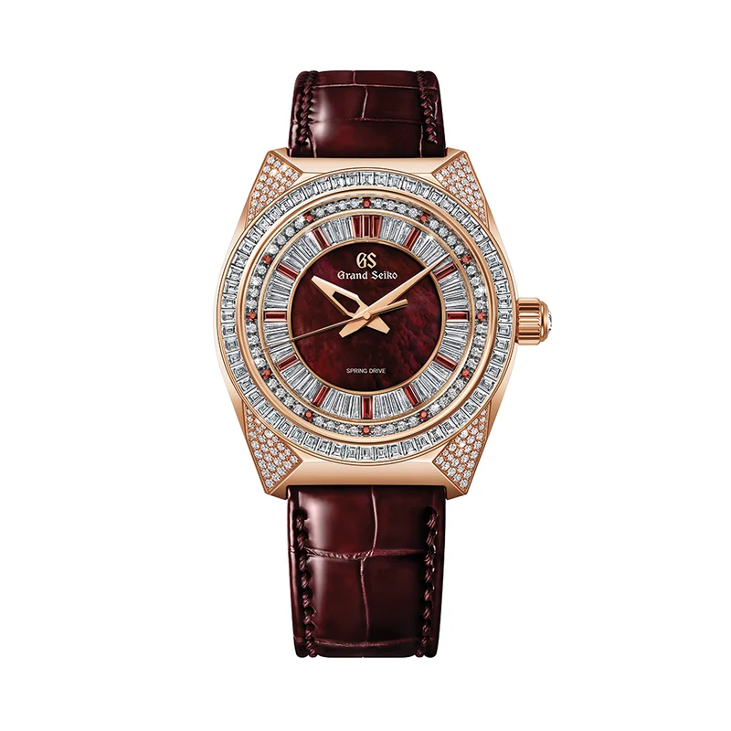 SBGD228 Masterpiece "Red Lion" Manual Spring Drive 18K Rose Gold w/ Diamonds Limited Edition 44.5mm - Red on Leather Strap