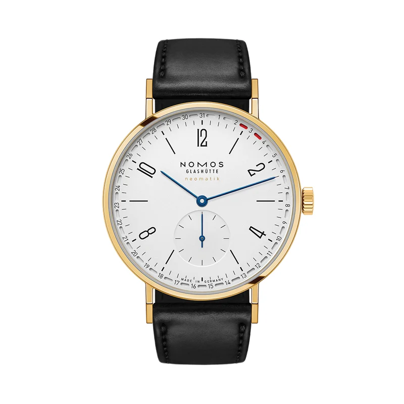 Tangente Neomatik Update Gold 38.5mm - White on Leather Strap
