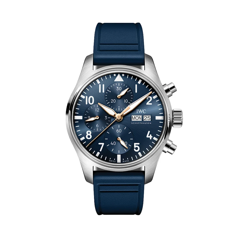 Pilot’s Watch Chronograph Le Petit Prince 41mm - Blue on Rubber Strap