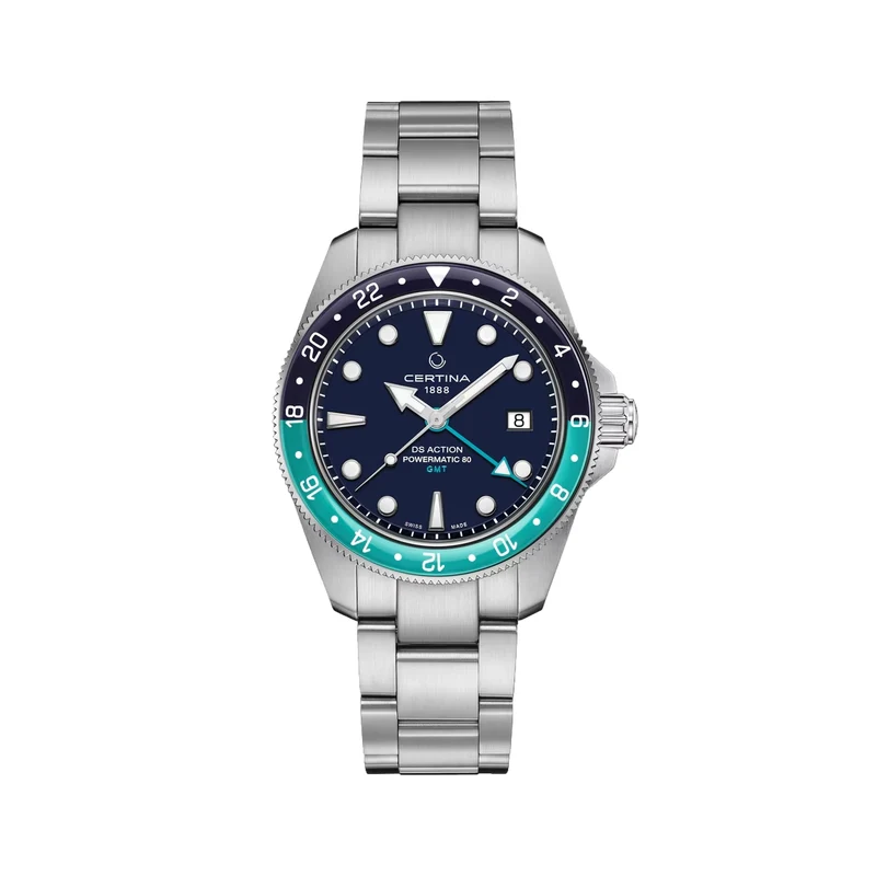 DS Action GMT Powermatic 80 41mm - Blue on Bracelet