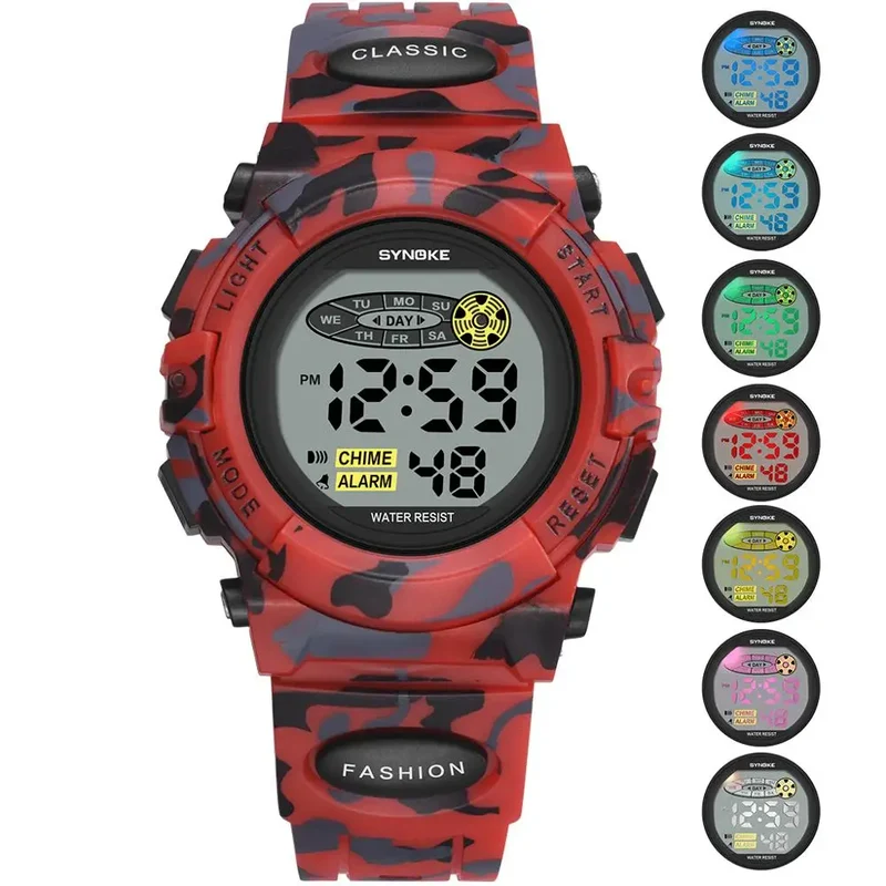 Orologio digitale impermeabile per bambini con display LED – Livano