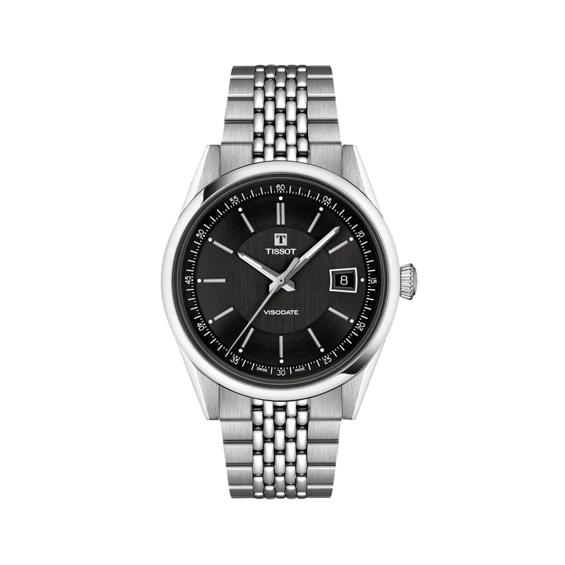 Visodate 39mm - Black on Bracelet