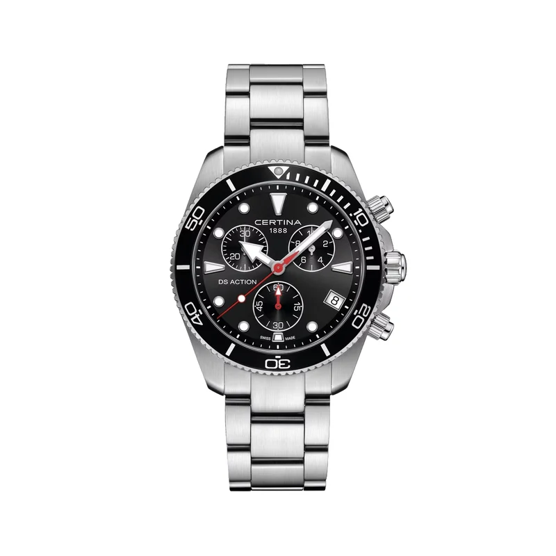 DS Action Quartz Chrono 42mm - Black on Bracelet