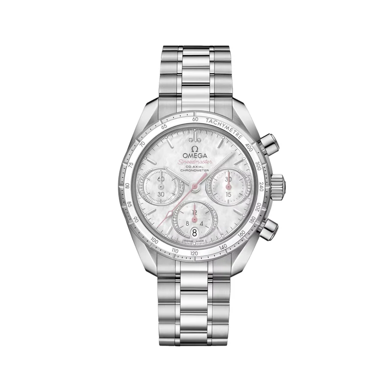 Speedmaster 38mm - White Mother-of-Pearl on Bracelet