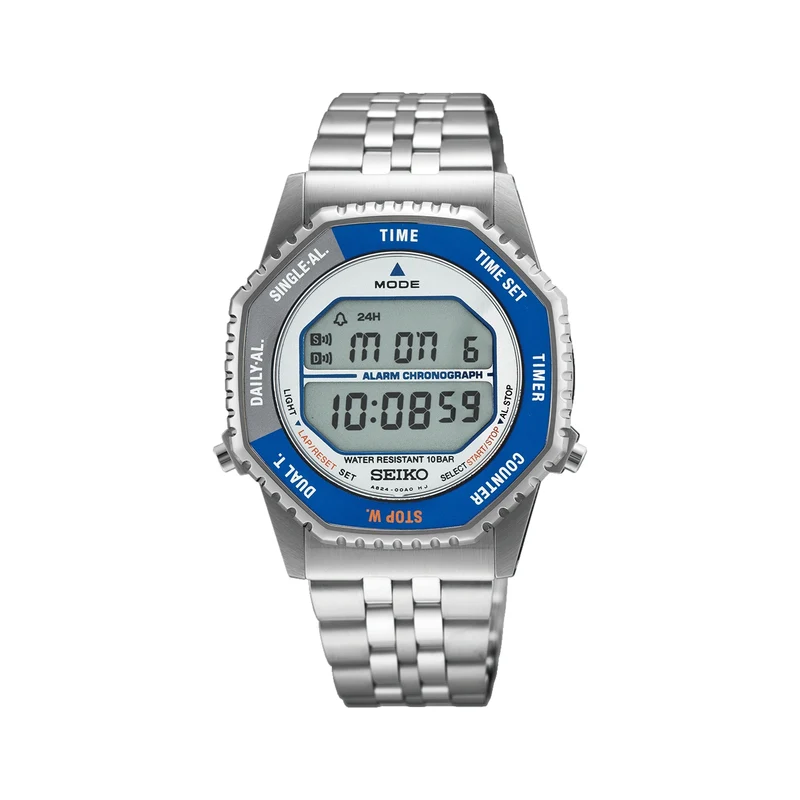 SMGG21 Digital Quartz Chronograph 37mm - Blue on Bracelet