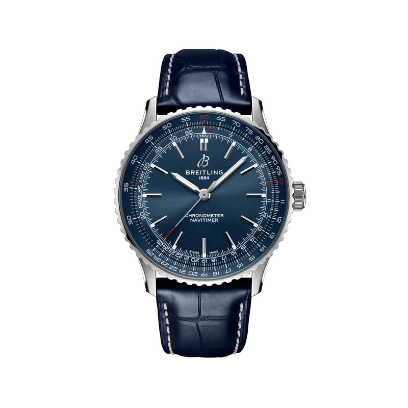 Navitimer Automatic 41mm - Blue on Leather Strap