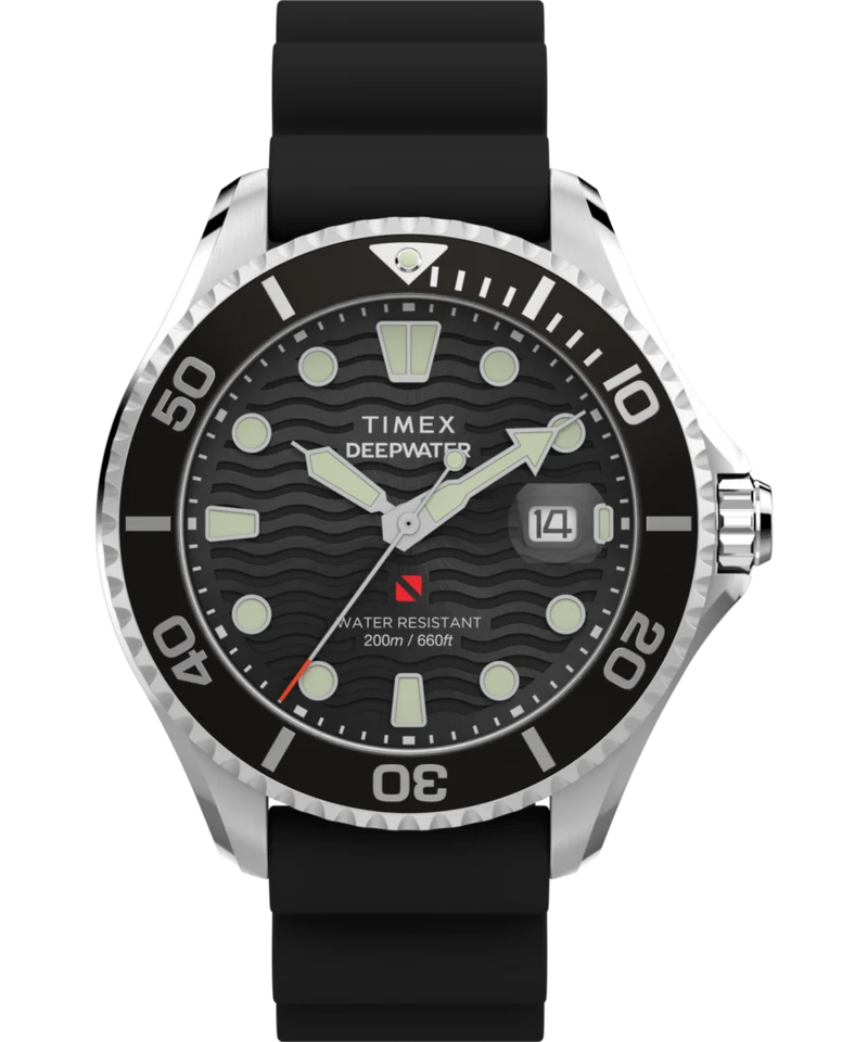 Deepwater Meridian 200 44mm Synthetic Rubber Strap Watch