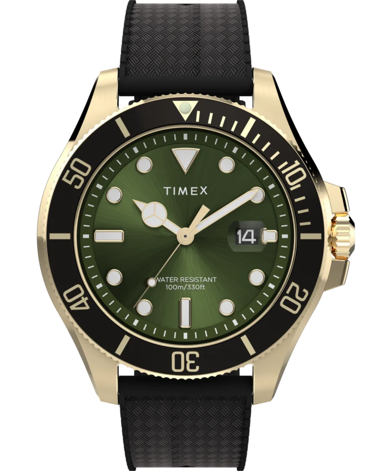 Harborside Coast 44mm Synthetic Rubber Strap Watch