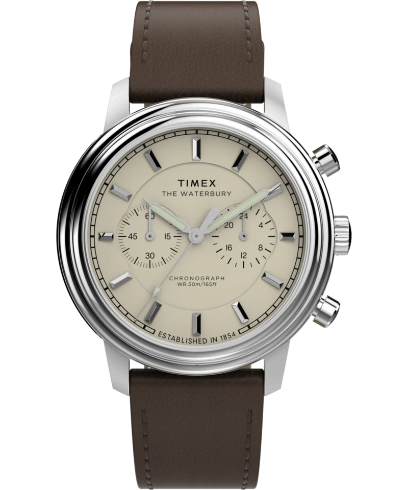 Waterbury Metropolitan Chronograph 41mm Leather Strap Watch