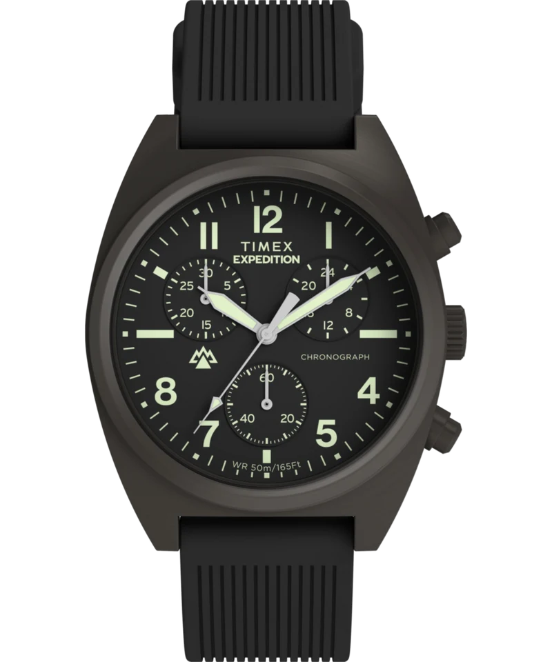 Expedition® Capstone Chronograph 41mm Silicone Strap Watch