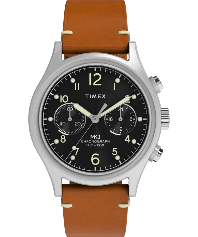 MK1 Chronograph 40mm Leather Strap Watch