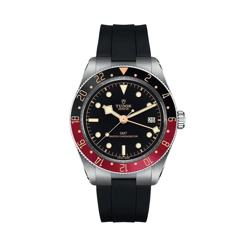 Black Bay 58 GMT 39mm - Black on Rubber Strap