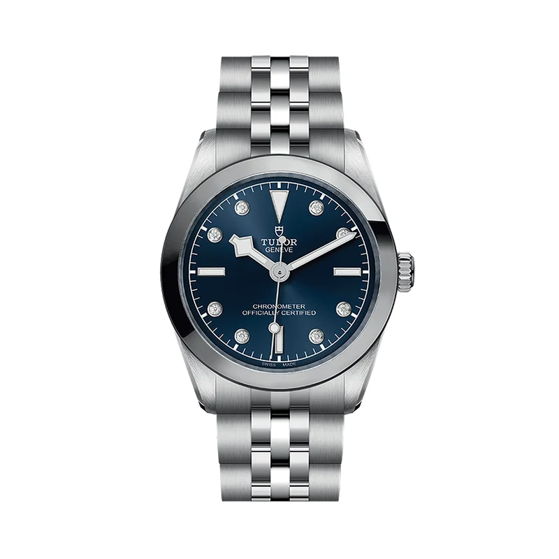 Black Bay One 31mm - Blue, Diamond-Set on Bracelet