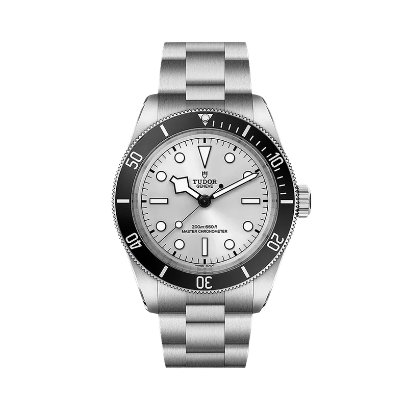 Black Bay 68 43mm - Silver, Black Bezel on Bracelet