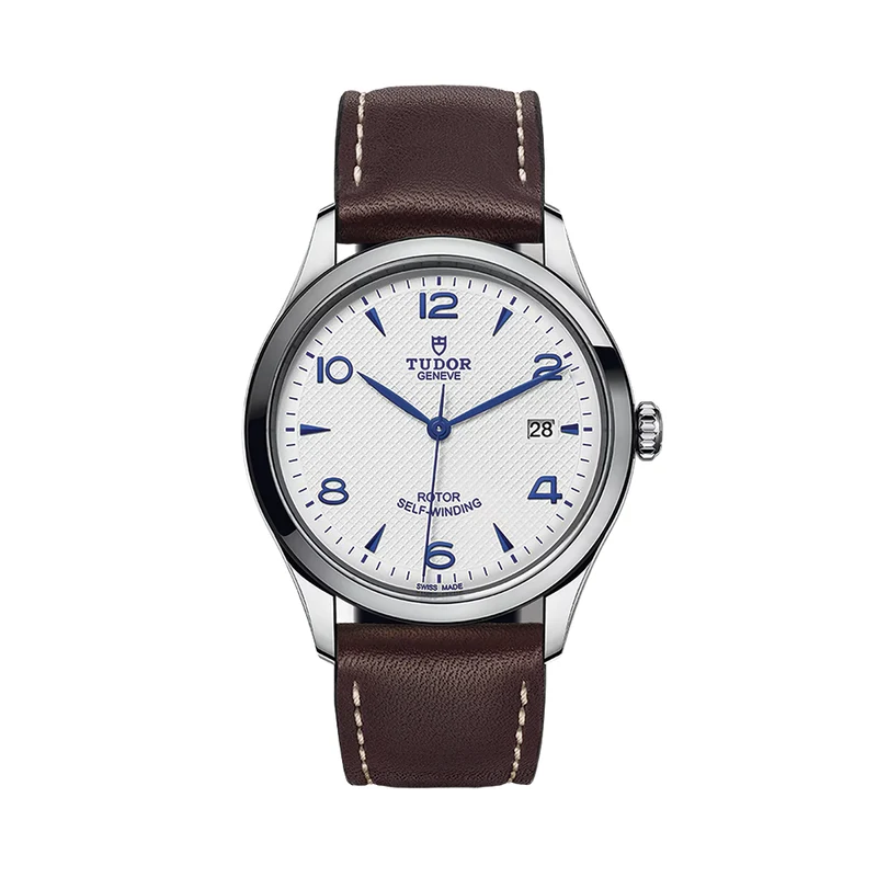 1926 39mm - Opaline on Leather Strap