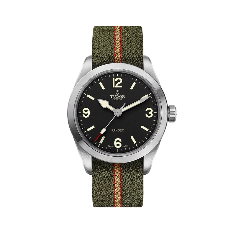 Ranger 39mm - Black on Fabric Strap