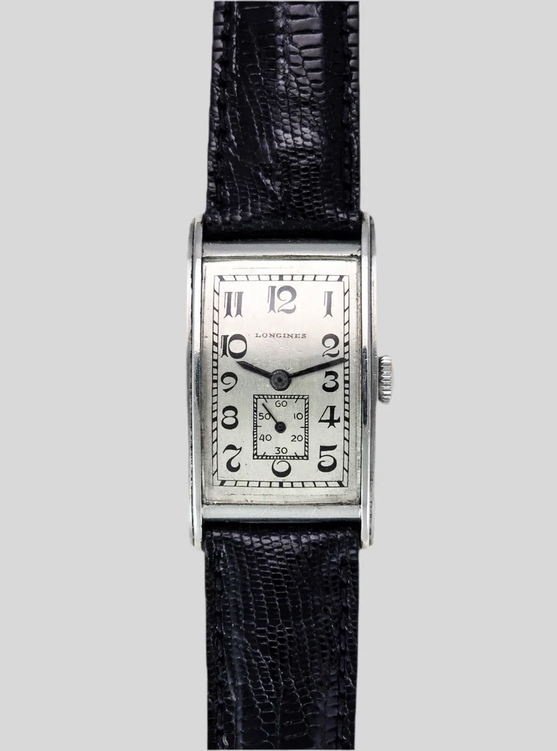 Longines rectangular steel vintage