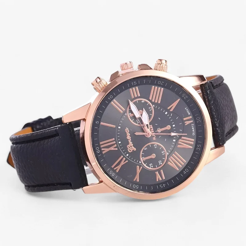 Orologio da donna impermeabile di lusso con cinturino in pelle – Camille