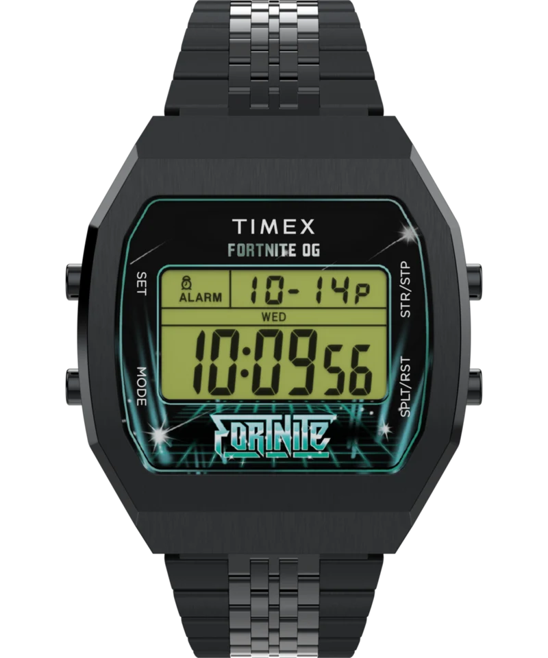 Timex x Fortnite T80 36mm Stainless Steel Bracelet Watch