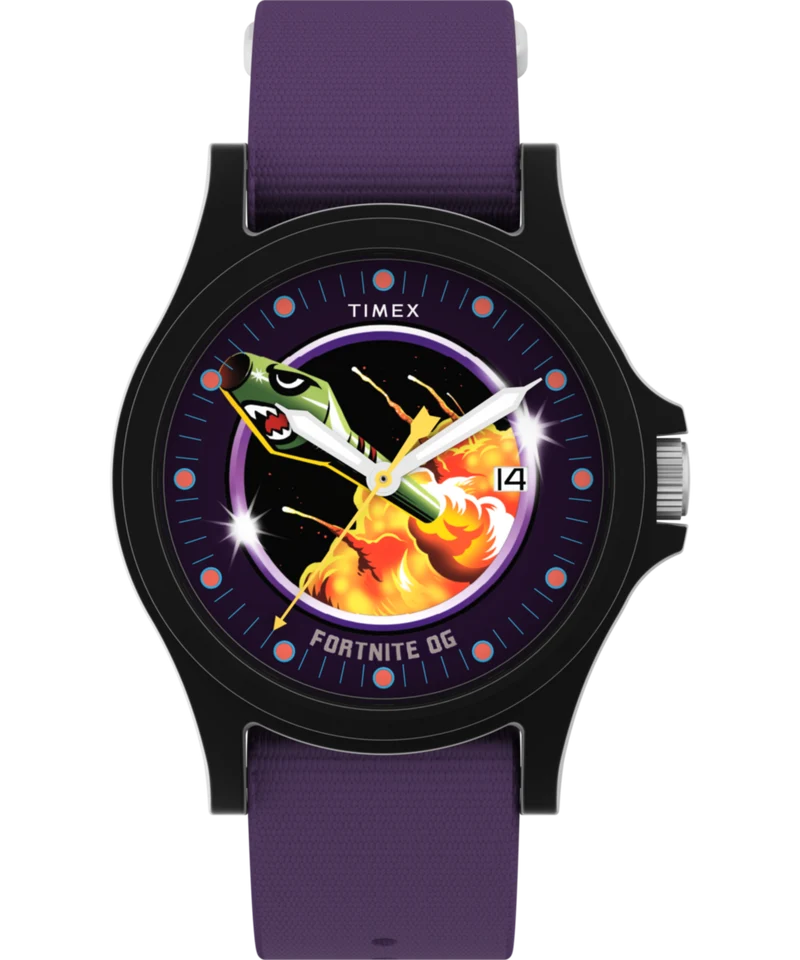 Timex x Fortnite Acadia 40mm Fabric Strap Watch