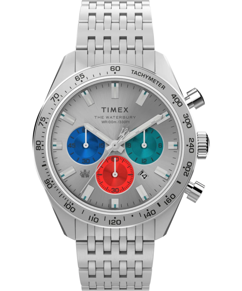Waterbury Chronograph 41mm Stainless Steel Bracelet Watch