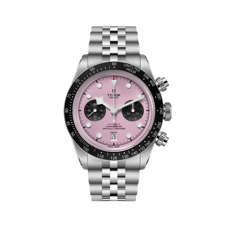 Black Bay Chrono 41mm - Pink on Bracelet