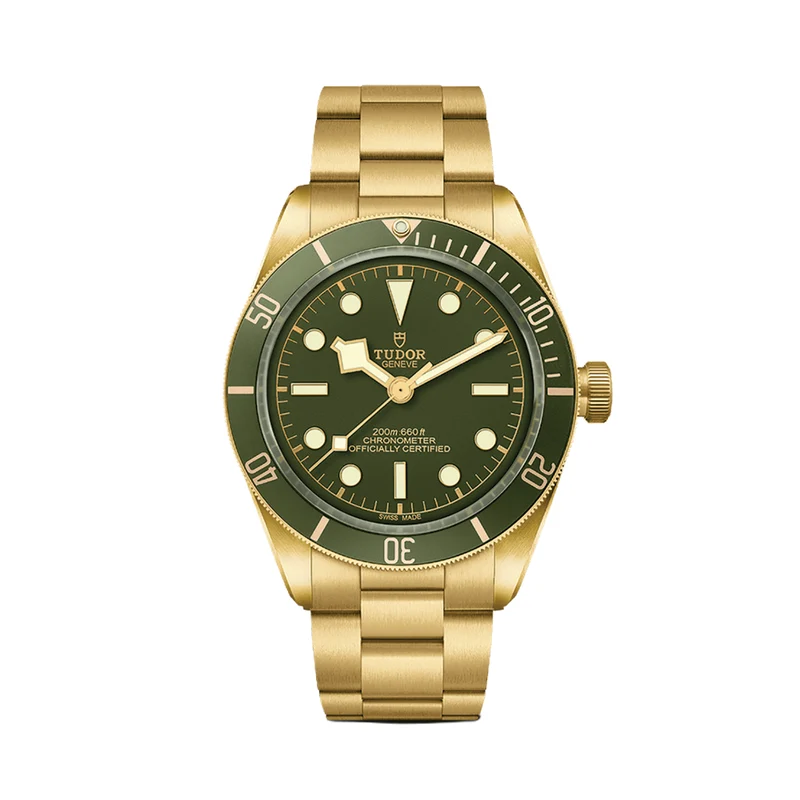 Black Bay 58 18K Yellow-Gold 39mm - Green on Bracelet