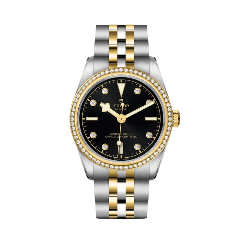 Black Bay One S&G 31mm - Black, Diamond-Set, Diamond Bezel on Bracelet