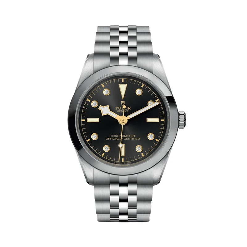 Black Bay One 36mm - Anthracite, Diamond-Set, Diamond Bezel on Bracelet