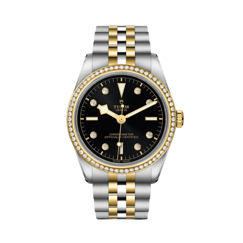 Black Bay One S&G 36mm - Black, Diamond-Set and Diamond Bezel on Bracelet