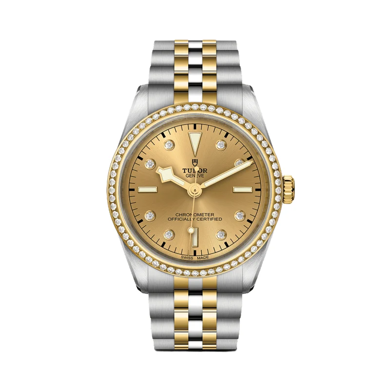 Black Bay One S&G 36mm - Champagne, Diamond-Set and Diamond Bezel on Bracelet