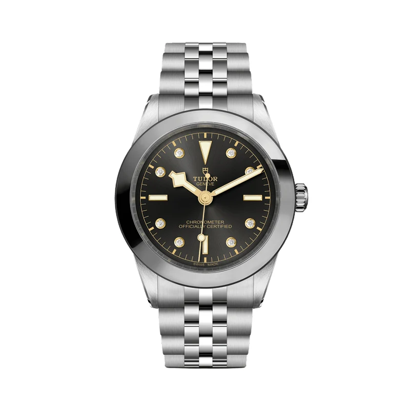 Black Bay One 39mm - Black, Diamond-Set on Bracelet