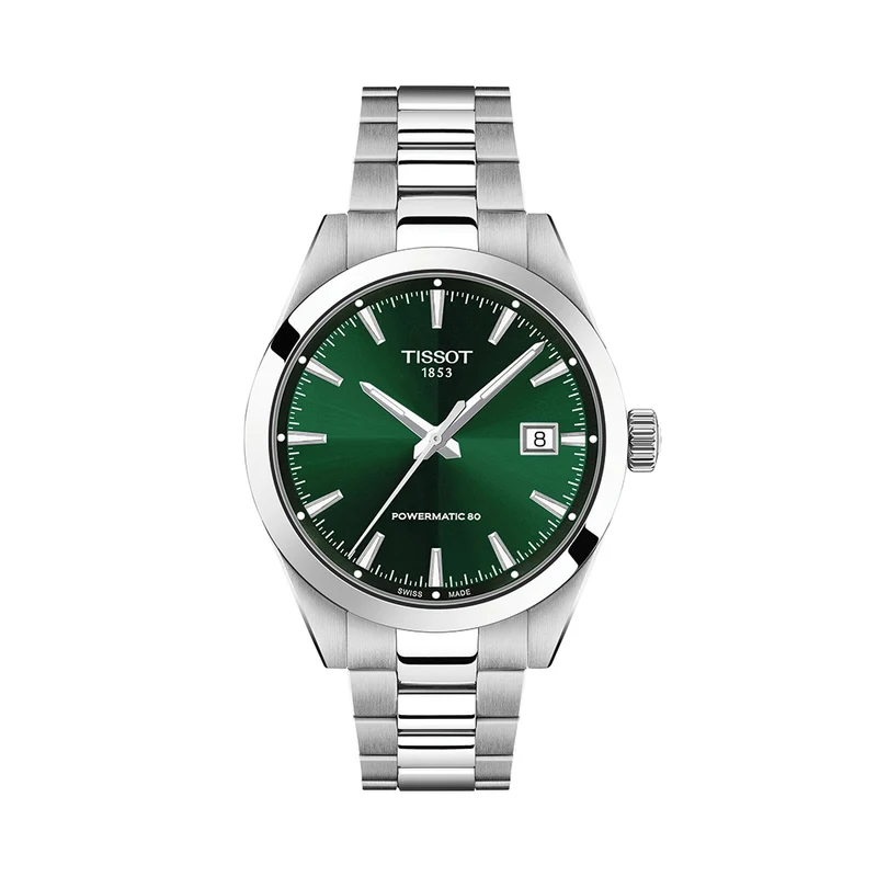 Gentleman 38mm - Green on Bracelet