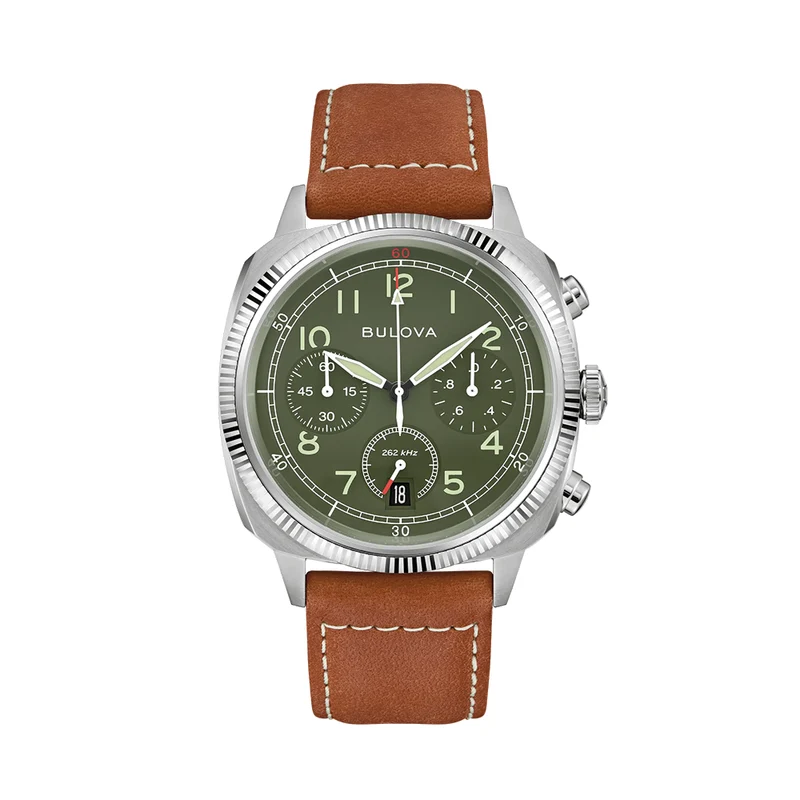 Military VWI Special Edition Quartz 42.5mm - Green on Leather Strap