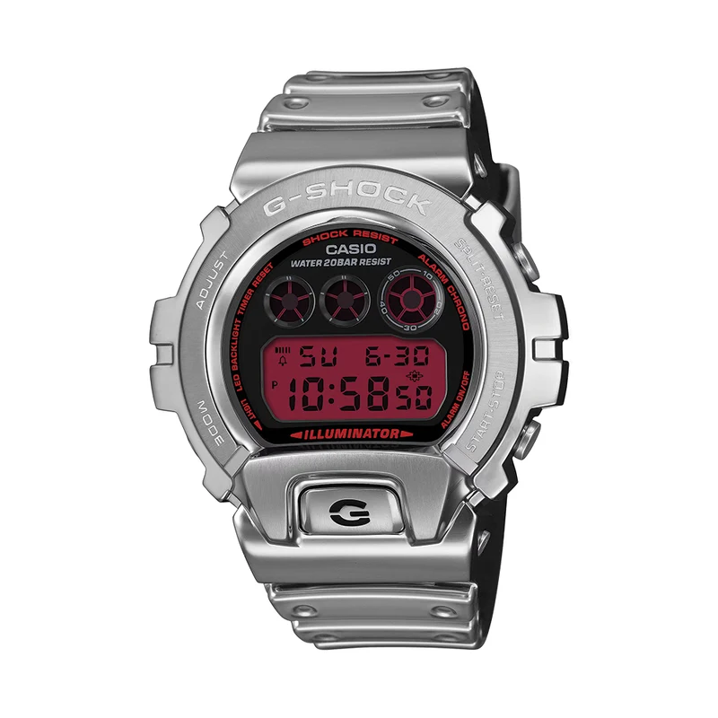 GM6900YRA-8 Digital Quartz 49.7mm - Black on Resin Band