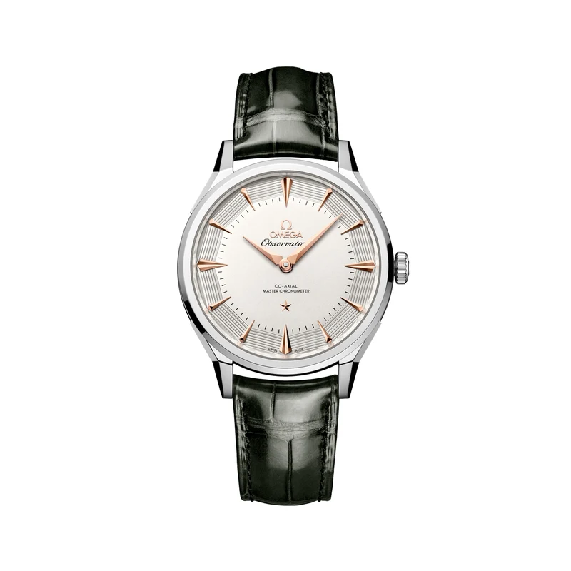 Constellation Observatory 39.4mm - White, Sedna™ Gold Accents on Leather Strap