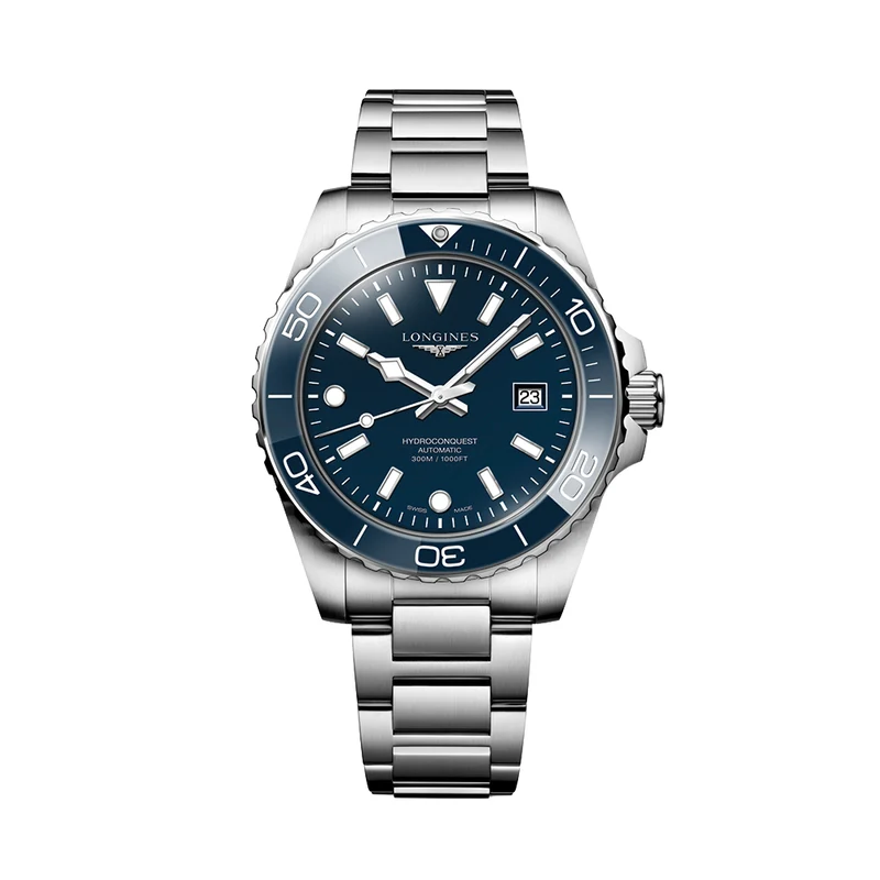 HydroConquest 42mm - Blue on Bracelet